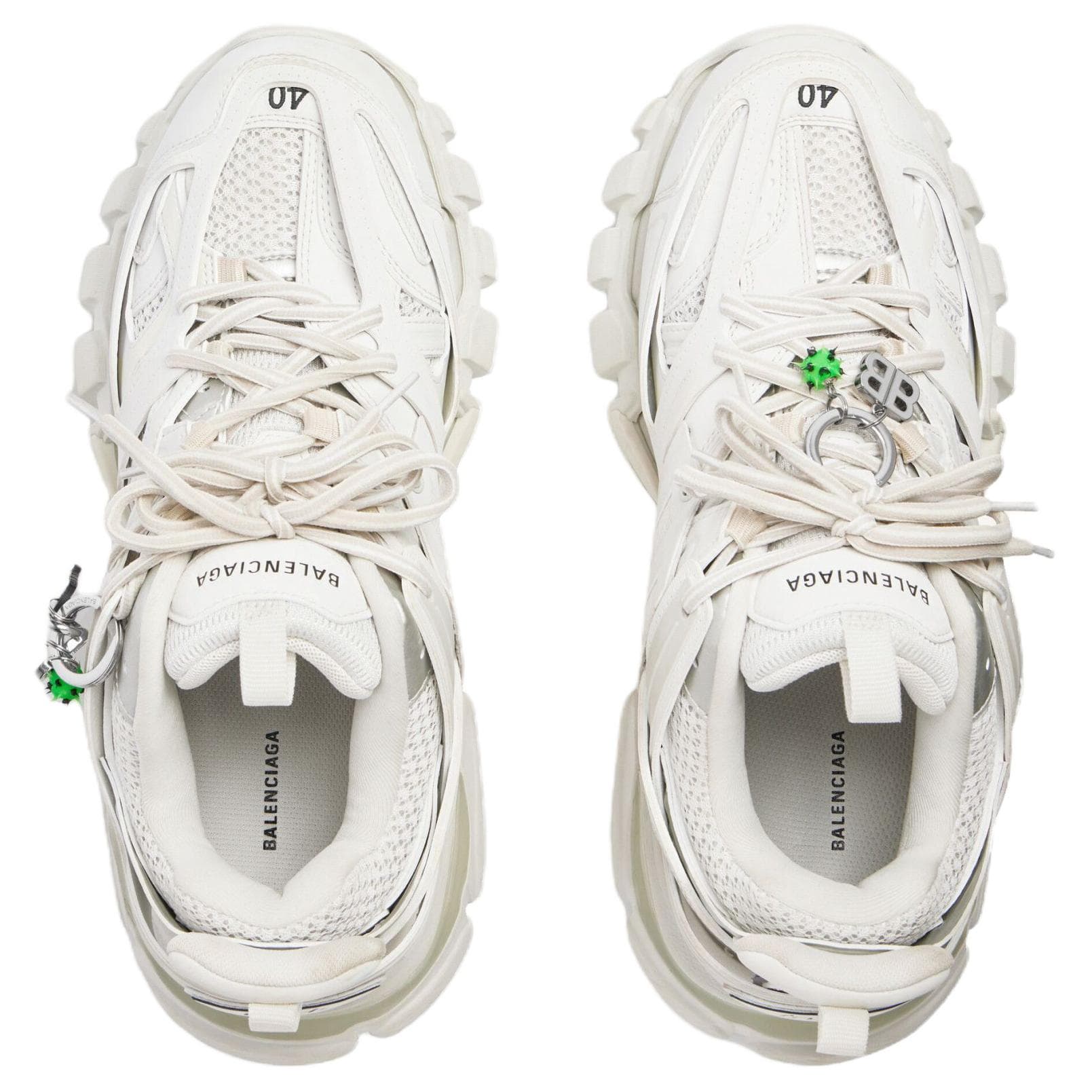 Кроссовки Balenciaga Track Low-Top Crepe Sneakers Men White Баленсиага Трек Низкие Кроссовки Мужские Белые - изображение 5