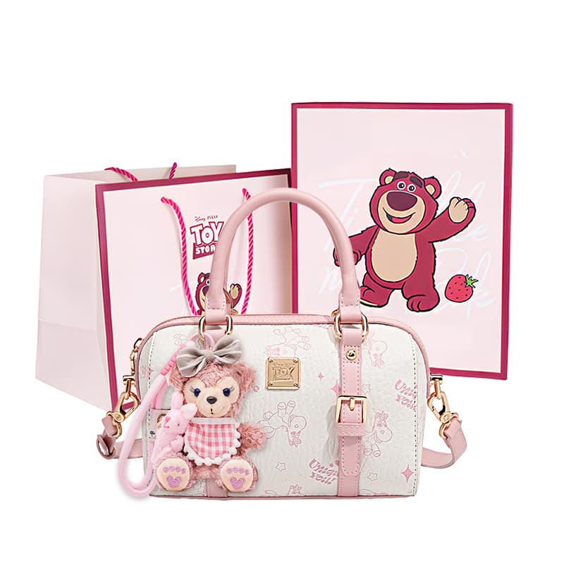 Сумка Disney Lotso Toy Story ПУ (полиуретан) Сумка Стандартная (Standard) Женская Вишневый цветок Розовый Клубничный Розовый - изображение 2