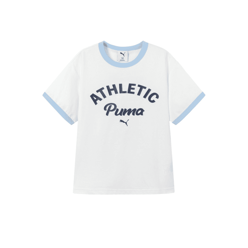 Футболка PUMA Raw Белый 10101 Унисекс T-рубашка - изображение 1