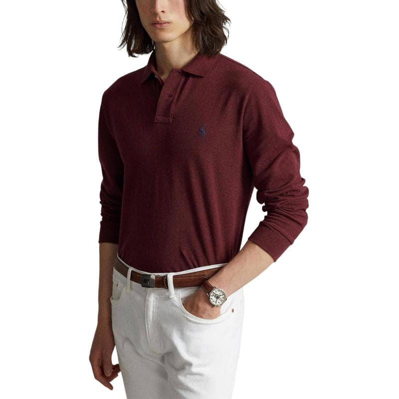 Поло Polo Ralph Lauren Поло Классическая версия Мужской Красный - изображение 4