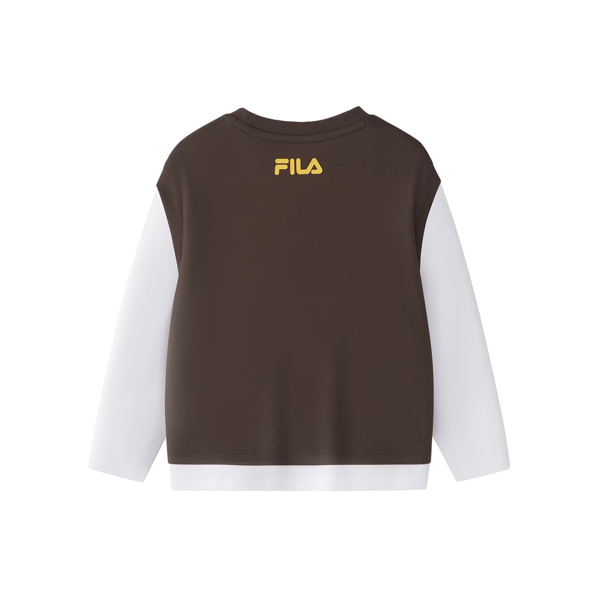 Футболка FILA KIDS Длинный рукав Элегантный Умбра Детский - изображение 2