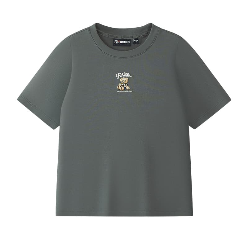 Футболка FILA FUSION Life T-Shirt Женская Небесно-Серый - изображение 1