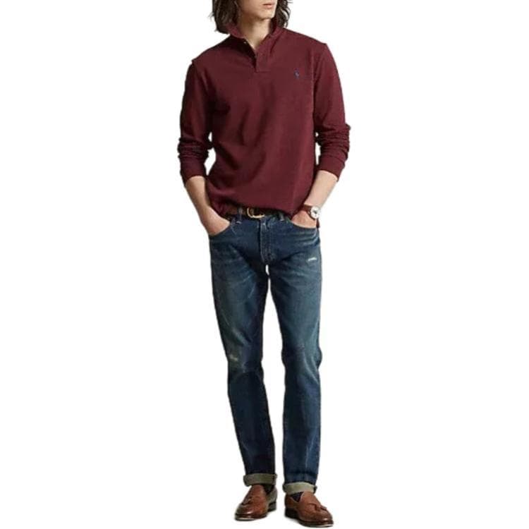 Поло Polo Ralph Lauren Поло Классическая версия Мужской Красный - изображение 3