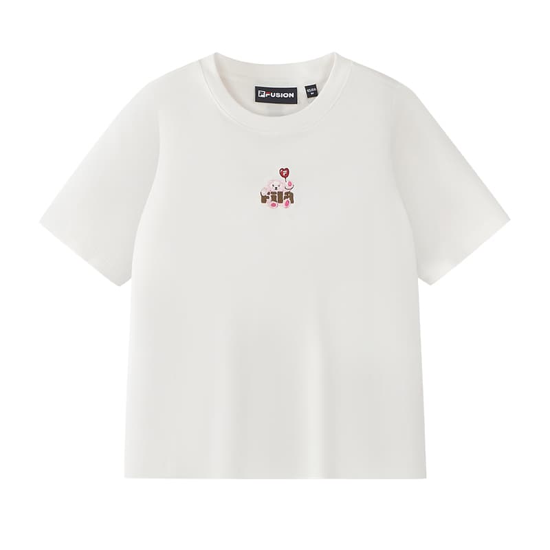 Футболка FILA FUSION Life T-Shirt Женская Облачно-белая - изображение 1