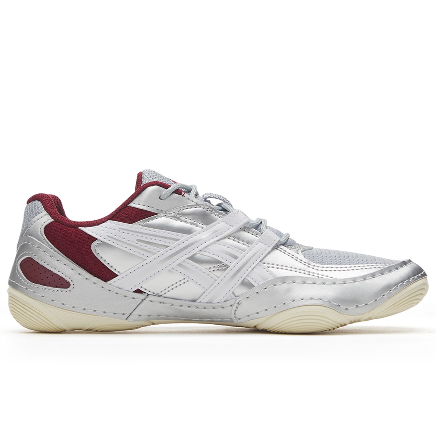 Кроссовки Asics Hypersync Дышащий Покрытие Легкий Низкий Топ Повседневная Обувь Унисекс Винтажный Серебряный Красный - изображение 2