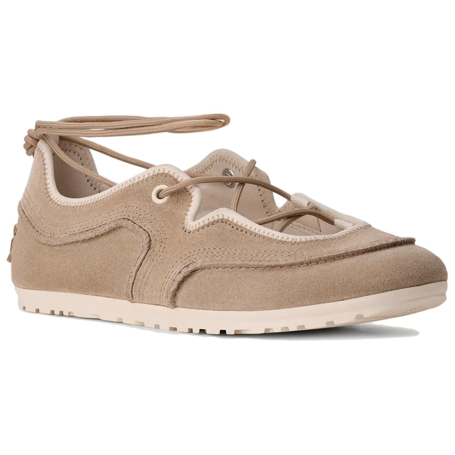 Кроссовки UGG Quill Low Топ Повседневная обувь Женская Песочного цвета - изображение 3