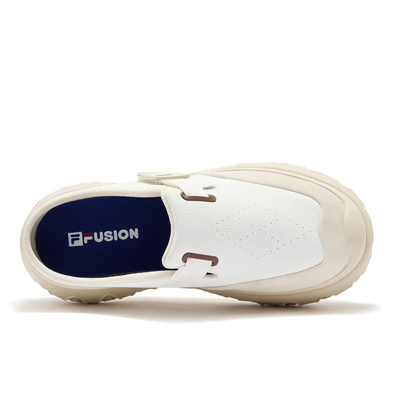 Сандалии FILA FUSION PISA FLAT SANDAL Резиновая подошва Закрытые тапочки Женские Снег Ангольский цвет Коричневый - изображение 4