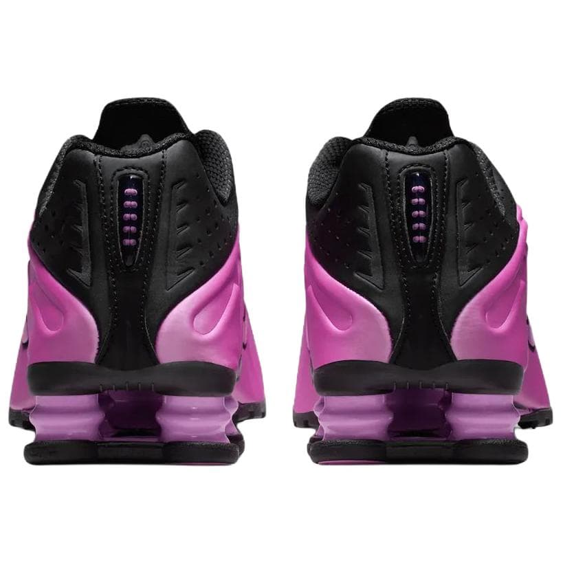 Кроссовки для бега NIKE Shox R4 Дышащий Oтскок Low Топ Беговые кроссовки Женские Черно-фиолетовый - изображение 5
