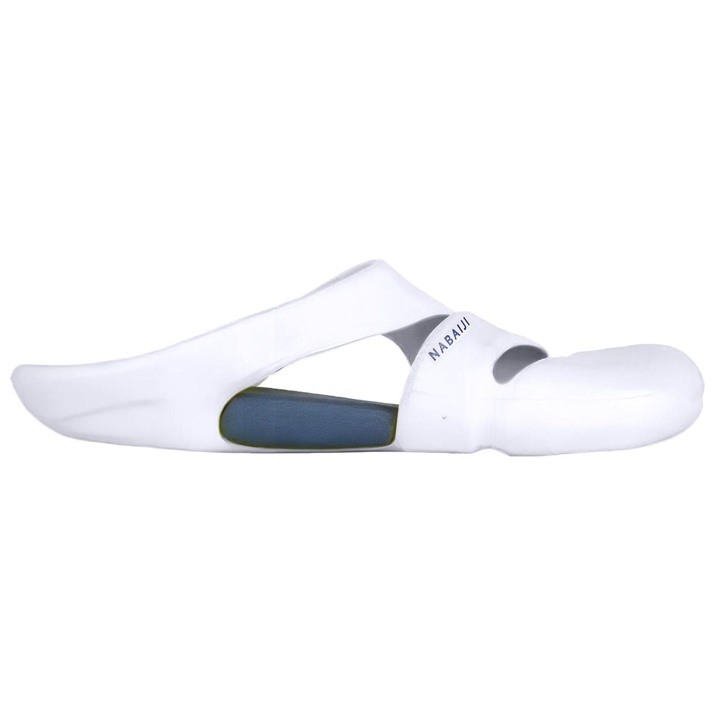 Сандалии DECATHLON CLOG 500 Противоскользящие домашние тапочки унисекс бежевый белый синий - изображение 2