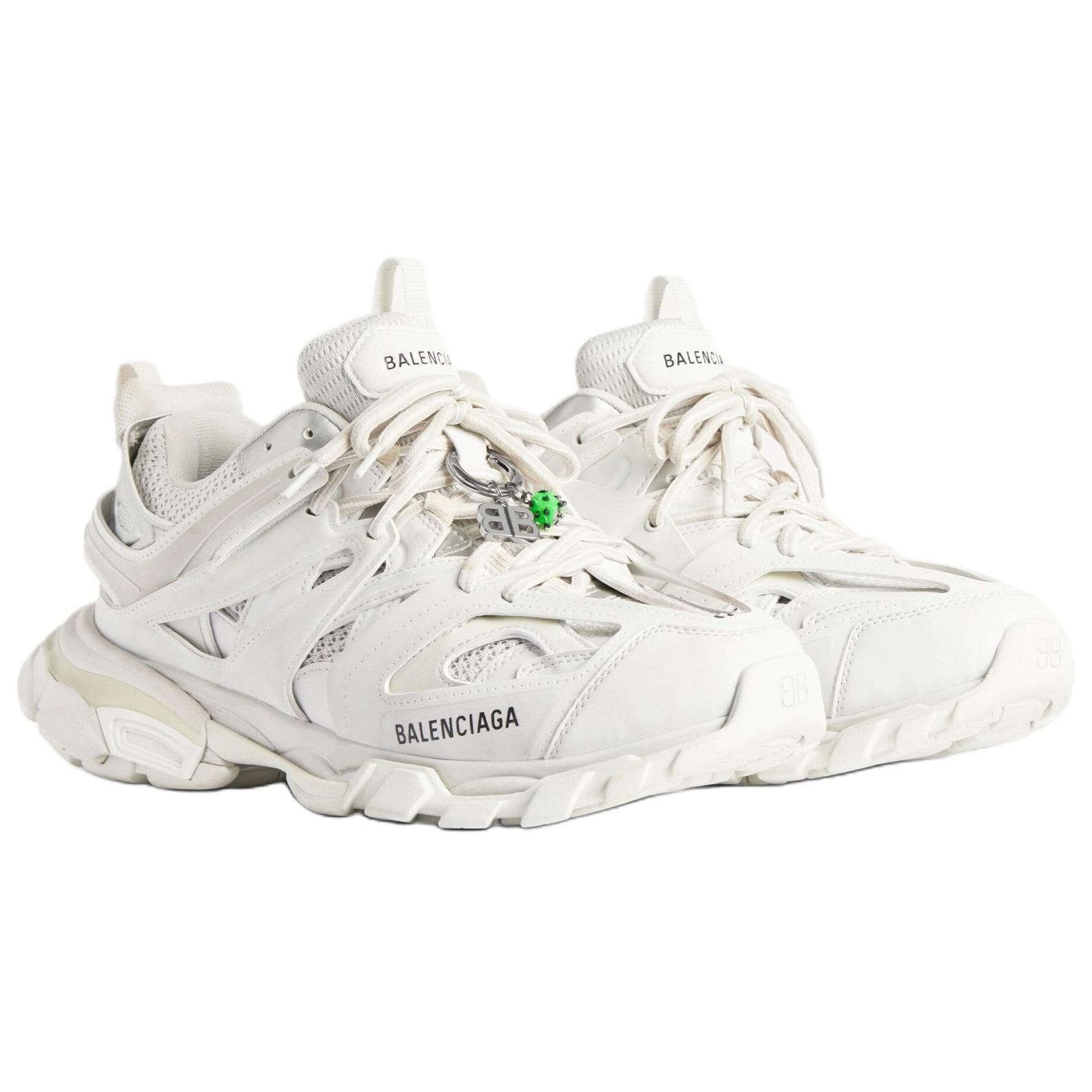 Кроссовки Balenciaga Track Low-Top Crepe Sneakers Men White Баленсиага Трек Низкие Кроссовки Мужские Белые - изображение 3