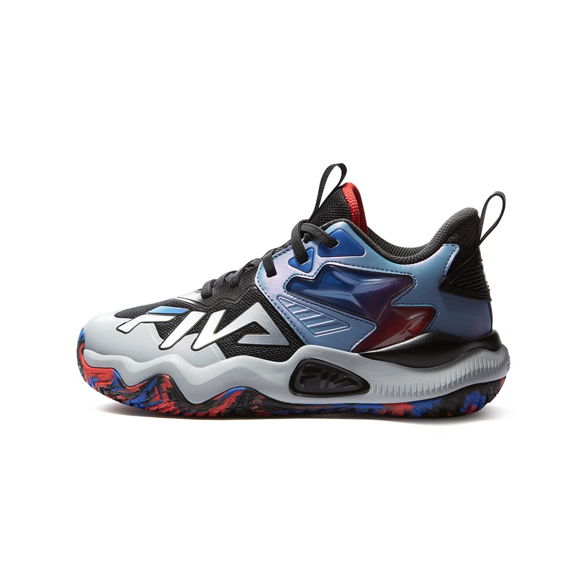 Кроссовки для баскетбола FILA KIDS Текстиль Синтетическая кожа Баскетбольные кроссовки Черный Смелый Серый Детский - изображение 1