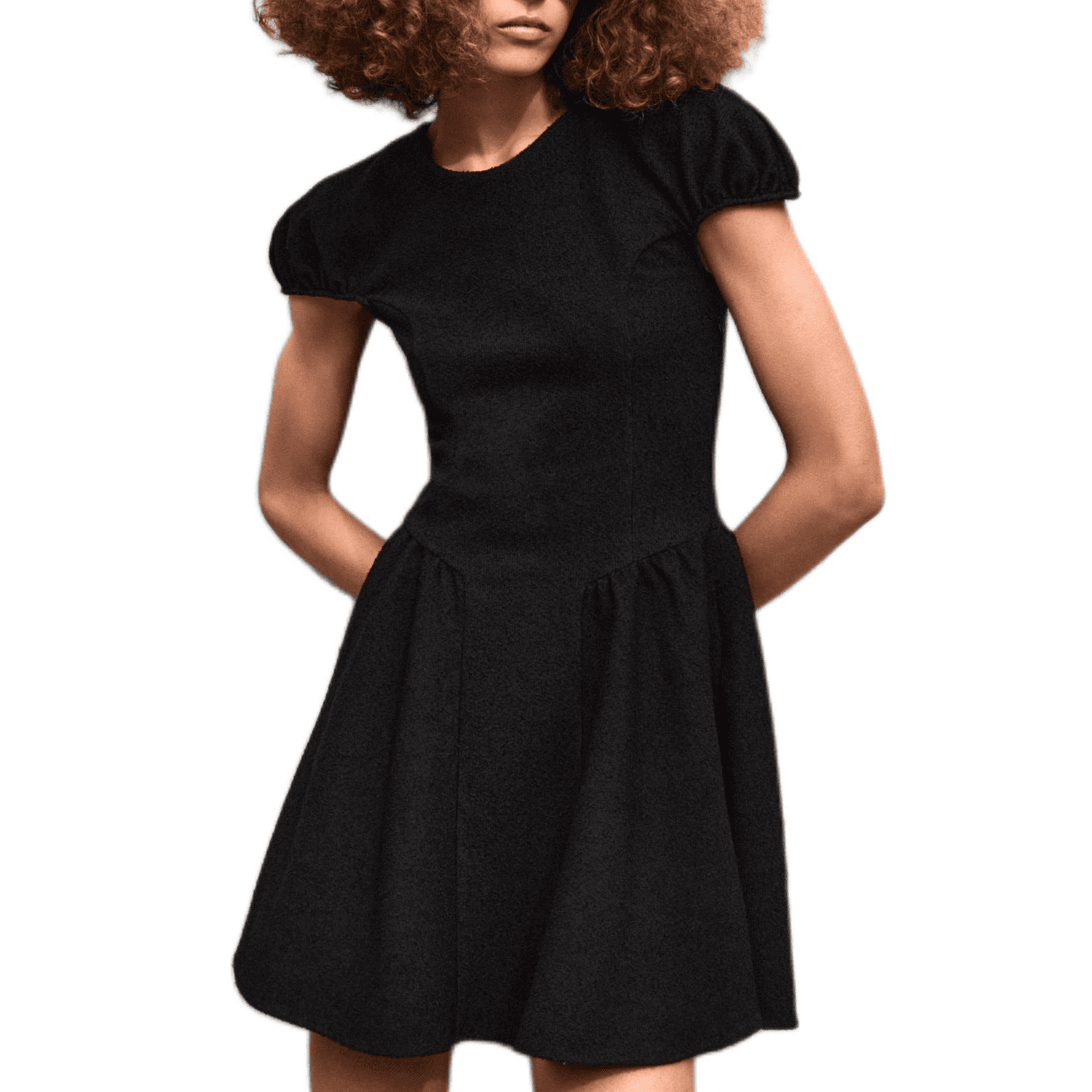 Платье ZARA Короткий Sleeved Платье Женские - изображение 1