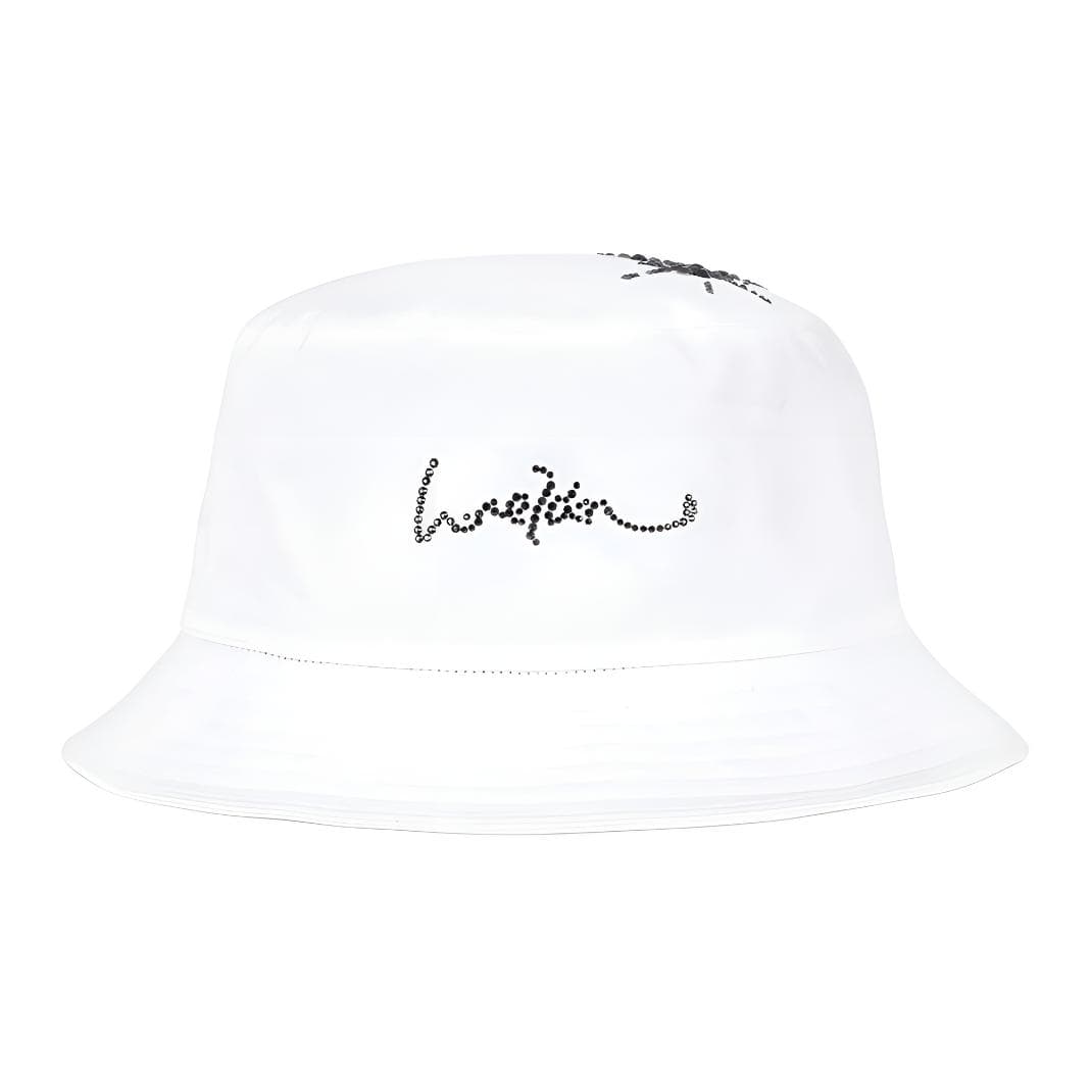 Панама WE11DONE WHITE HOTFIX STAR BUCKET HAT logo - изображение 1