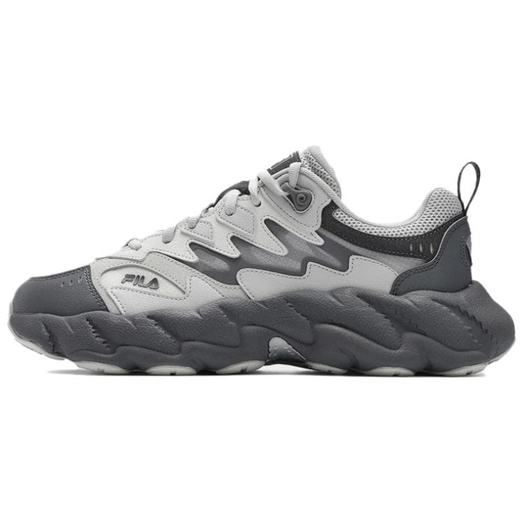 Кроссовки FILA FUSION FERN 2 Текстиль Синтетическая кожа Противоскользящий Устойчивый к истиранию Дышащий Мужские кроссовки Серый - изображение 1
