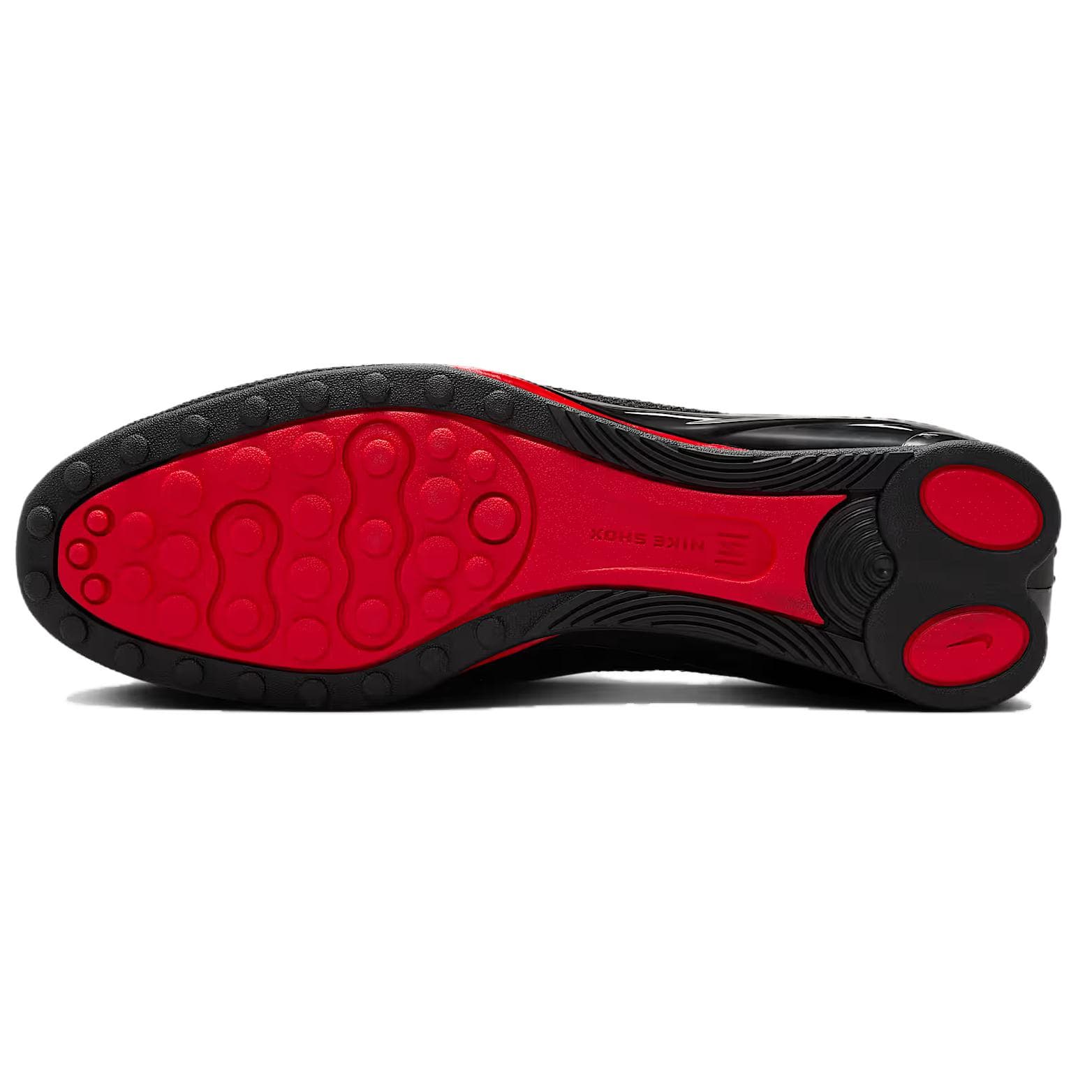Кроссовки Nike SHOX Z Ткань Дышащий Low Топ Повседневная обувь Женские Черно-красный - изображение 4