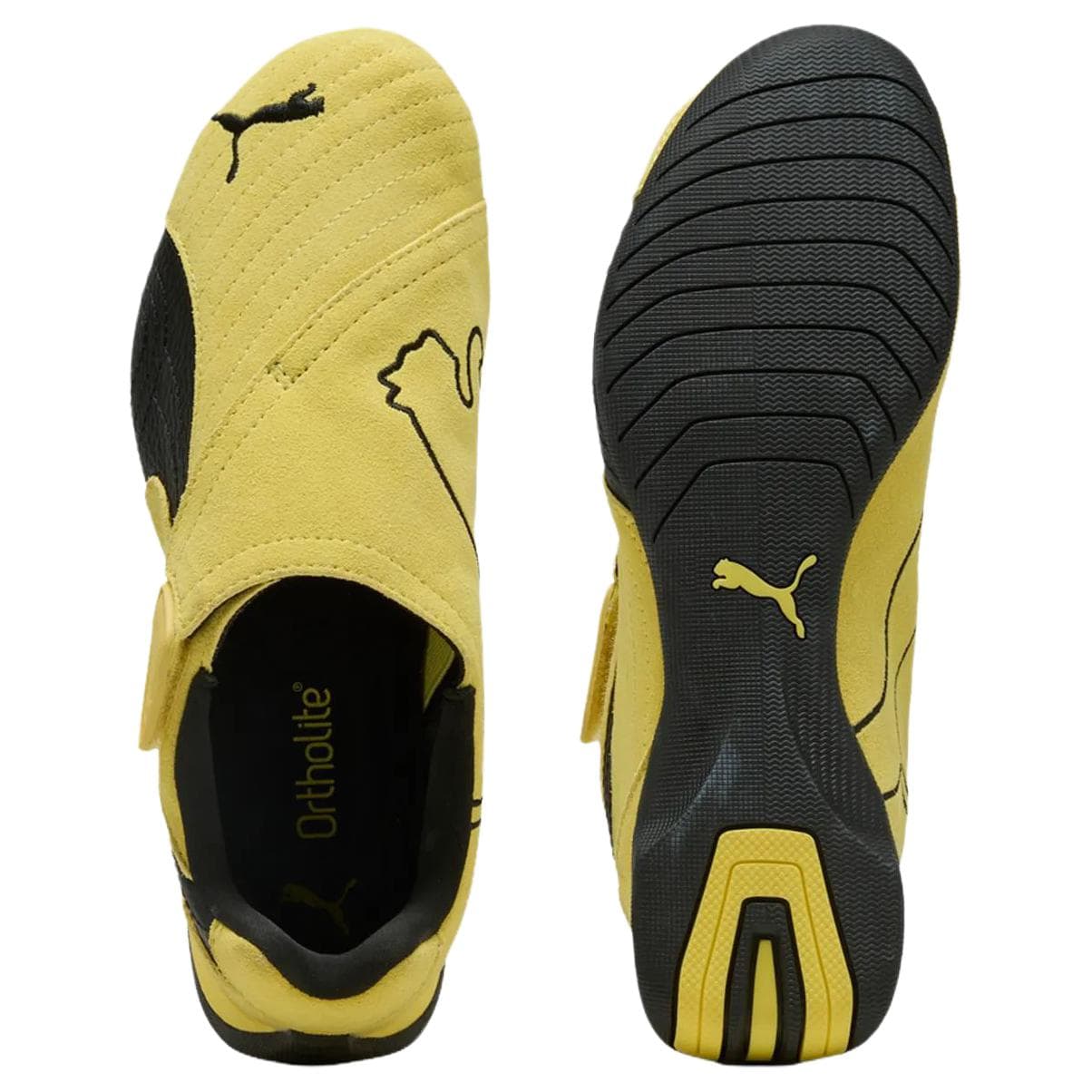 Кроссовки PUMA Slipcat Повседневная обувь Унисекс Желтый Черный - изображение 4