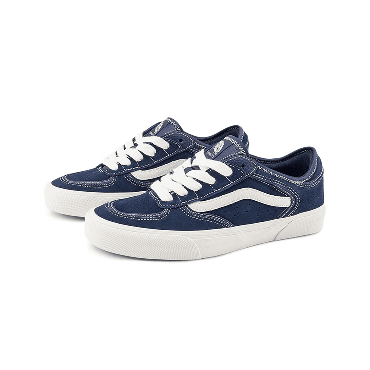Кроссовки Vans Rowley Устойчивая к истиранию Легкая Низкая Скейтборд Обувь Унисекс Темно-синий - изображение 2