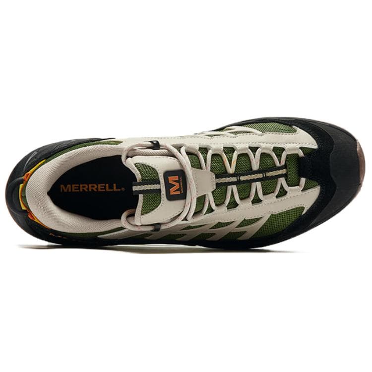 Кроссовки MERRELL ME Wilderness Hiking Низкие Кеды для Альпинизма Обувь Унисекс Бежево-Зеленая - изображение 4