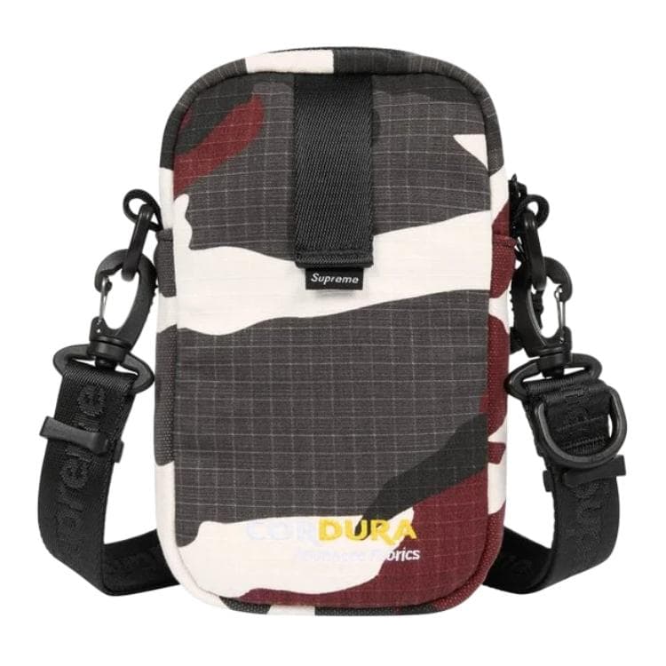 Мини-сумка Supreme CORDURA® Хлопковая смесь Резистентная к разрыву ткань Сумка через плечо Унисекс Красная Камуфляжная - изображение 3