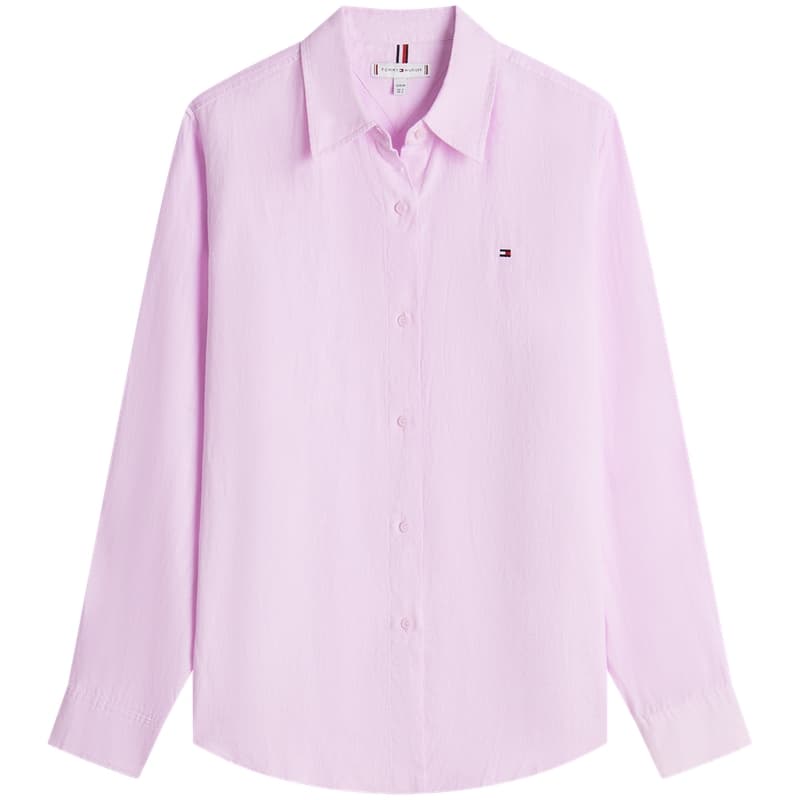 Блузка Tommy Hilfiger Светло-розовые VQU Женские Рубашки - изображение 1