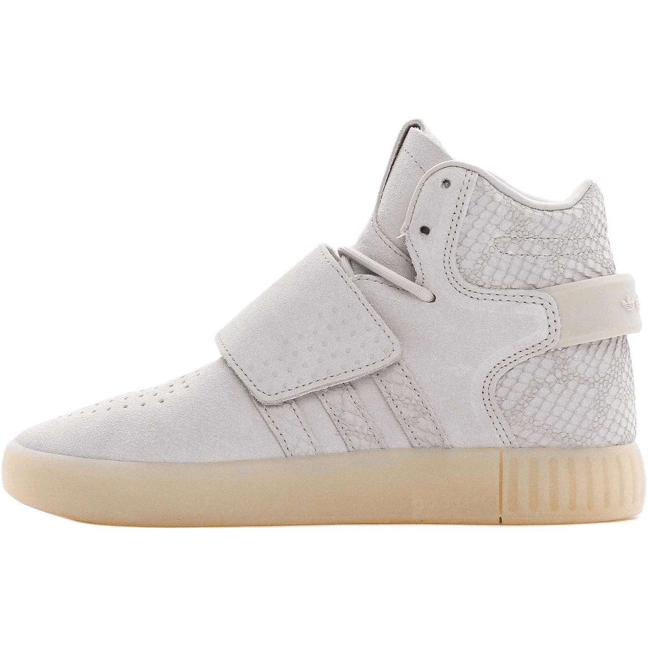 Кроссовки Adidas Originals Tubular Invader Strap High Топ Детская Скейтбординг Обувь Бежевого Цвета Унисекс - изображение 1