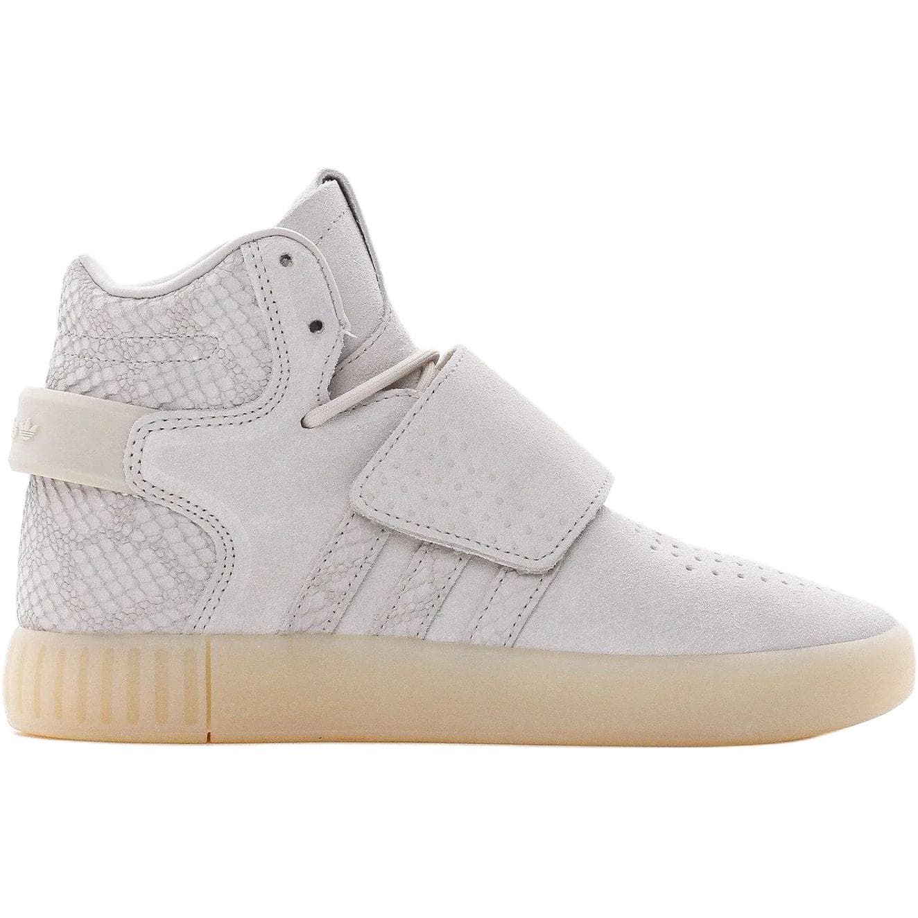 Кроссовки Adidas Originals Tubular Invader Strap High Топ Детская Скейтбординг Обувь Бежевого Цвета Унисекс - изображение 2