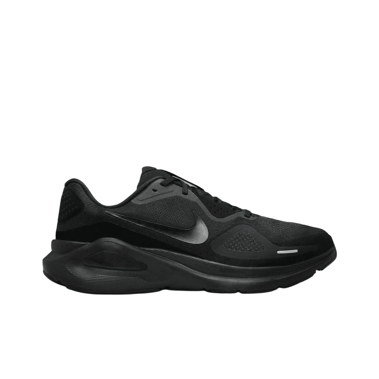 Кроссовки для бега Nike Structure 26 Ткань Низкий Верх Повседневные Беговые Кроссовки Мужские Черные - изображение 2