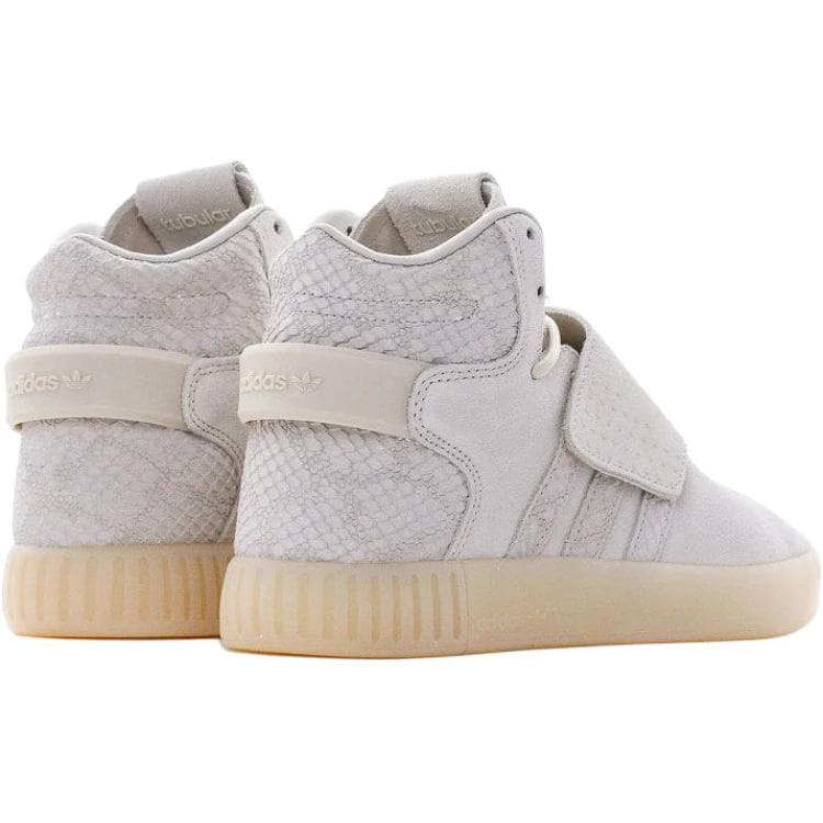 Кроссовки Adidas Originals Tubular Invader Strap High Топ Детская Скейтбординг Обувь Бежевого Цвета Унисекс - изображение 4