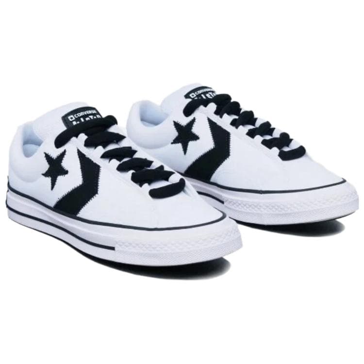 Кроссовки Converse Puff Player Универсальные удобные унисекс лоу-топы бело-черные - изображение 3