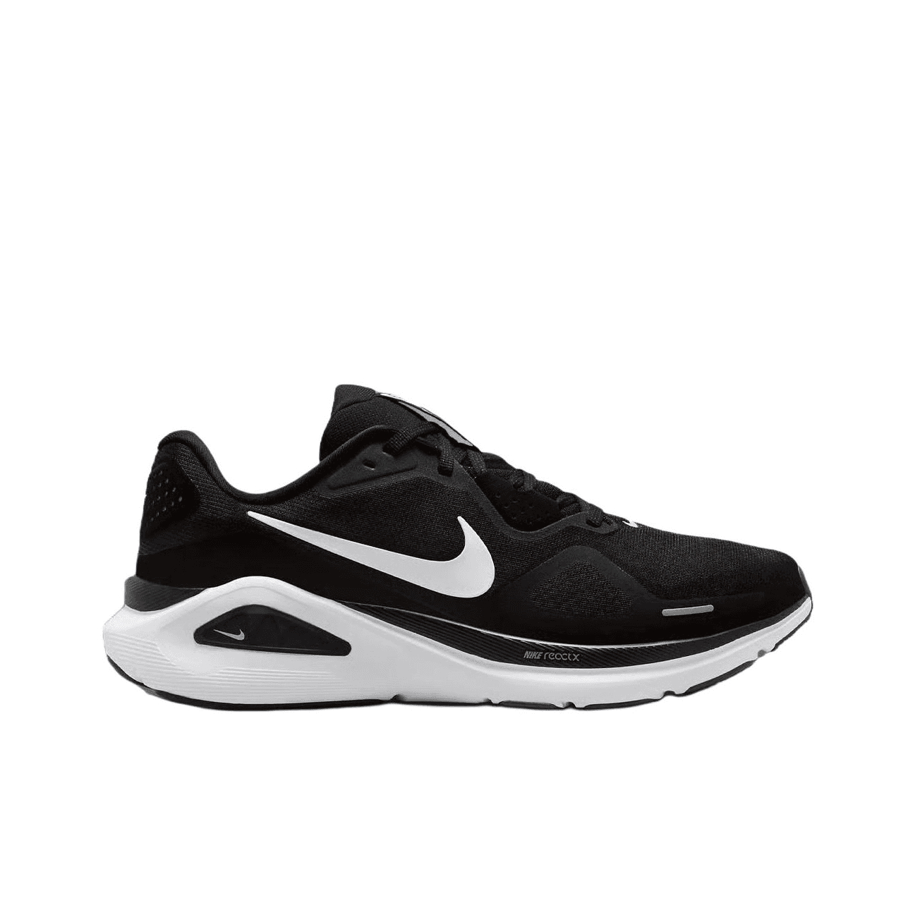 Кроссовки для бега Nike Structure 26 Low Топ ReactX Foam Повседневная Беговая Обувь для Длинных Беговых Сprints Мужская Черно-Белая - изображение 2