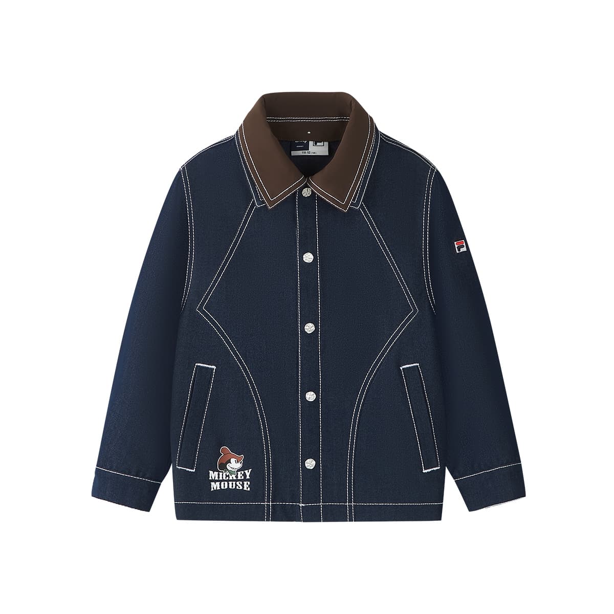 FILA KIDS Джинсовая куртка Глубокий циан синий для детей - изображение 1