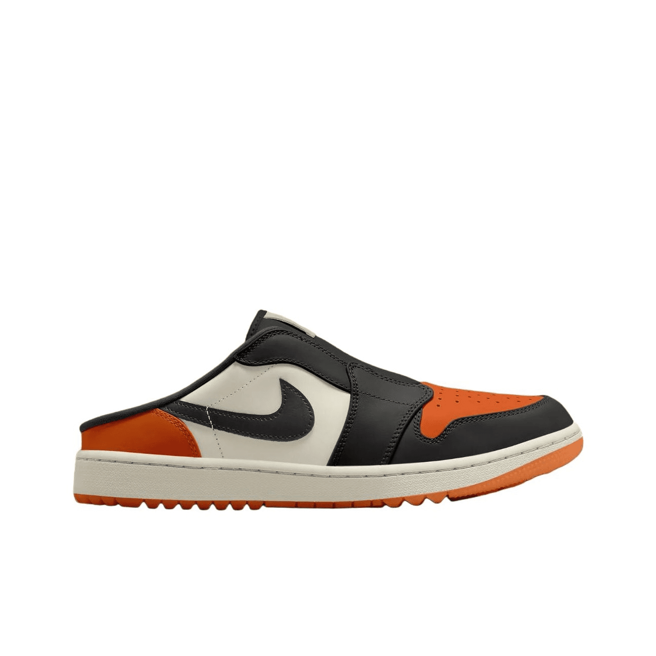 Кроссовки для гольфа Jordan Air Jordan 1 Low Топ Обувь для гольфа Мужская Черно-белая - изображение 2