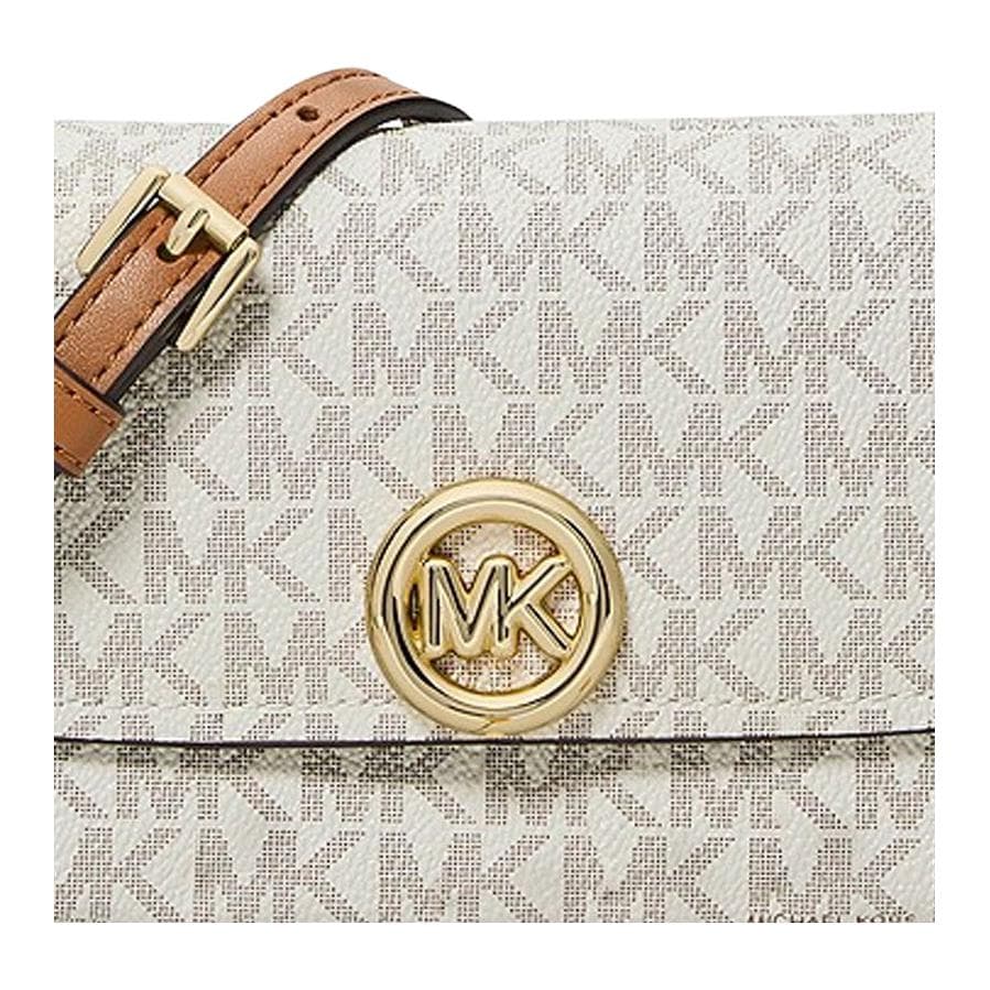 Сумка через плечо MICHAEL KORS Nolita Искусственная кожа Сумка через плечо Женская Ванильный белый и Коричневый - изображение 4