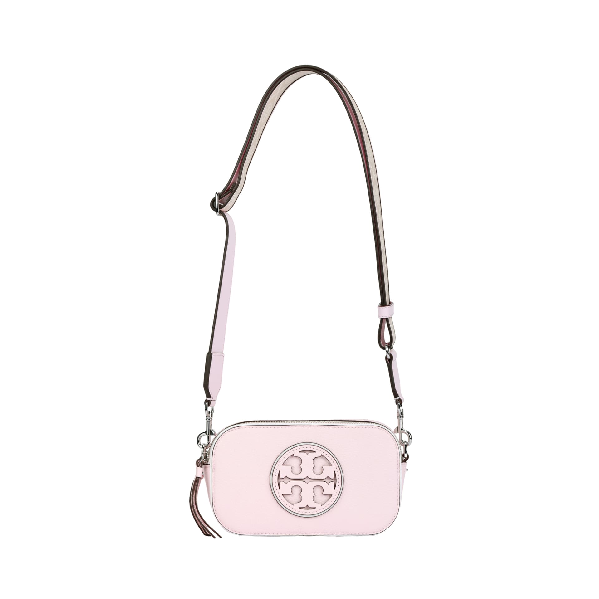 Мини-сумка Tory Burch Miller Кожа Сумка через плечо Сумка на плечо Мини-версия Женская Светло-розовая - изображение 1