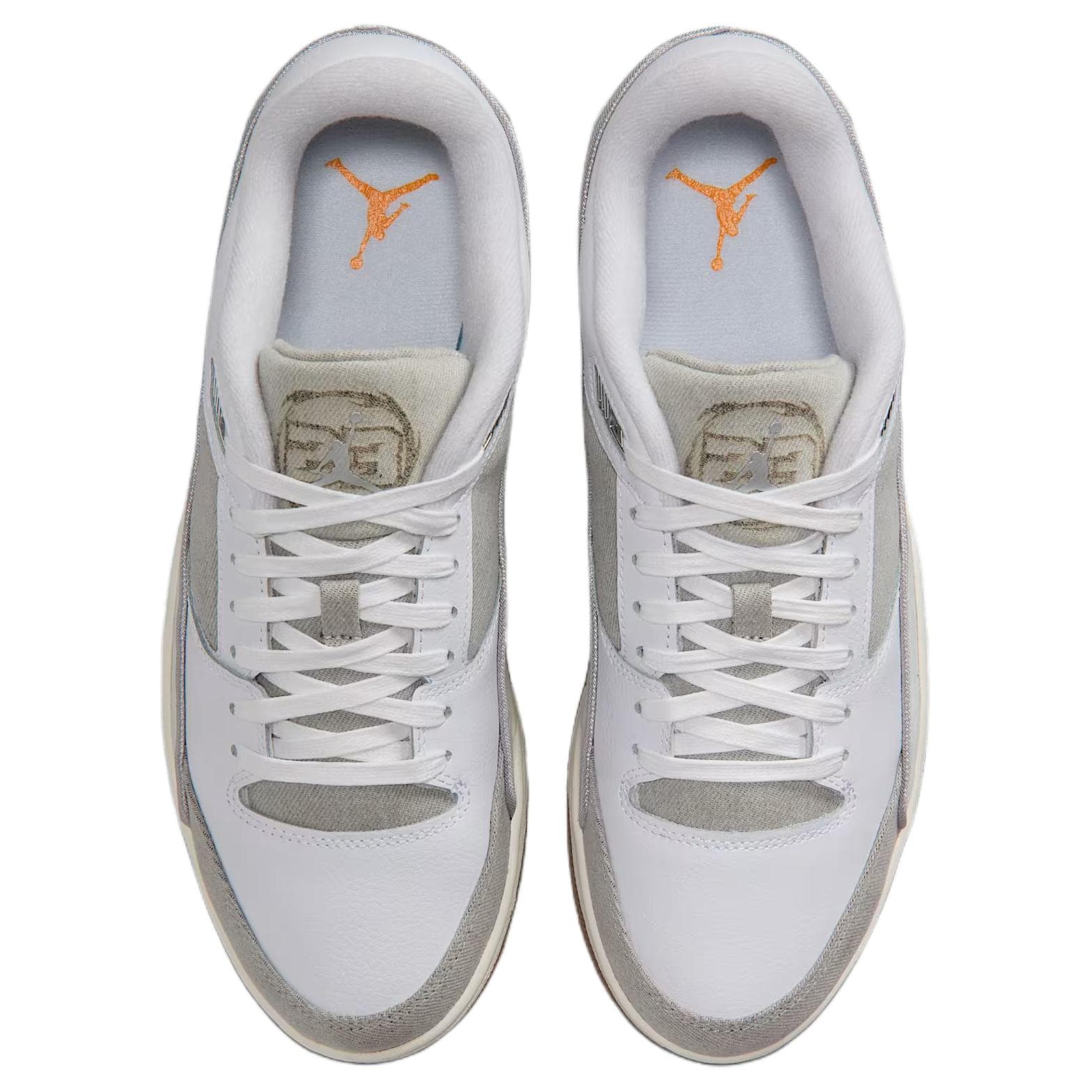 Кроссовки Jordan Flight Court Low Top Винтажные Баскетбольные Кроссовки Мужские Белые - изображение 4