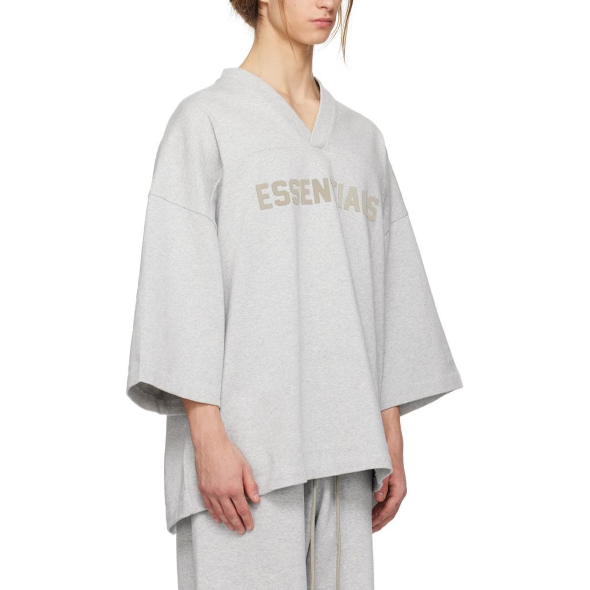 Футболка Fear of God Essentials SS24 drop2 Football Tee VT Light Heather Grey - изображение 3