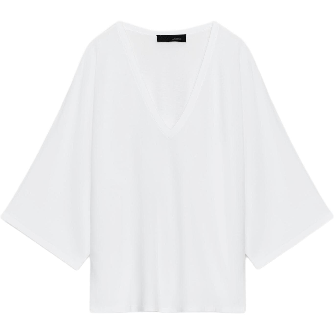 Кофта ZARA Белый Женский Трикотаж - изображение 1