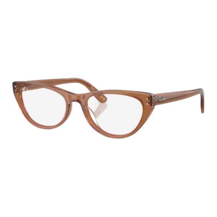 Оправа RayBan Сосуд Квадратная форма Очки с диоптриями Унисекс Прозрачный Коричневый - изображение 1