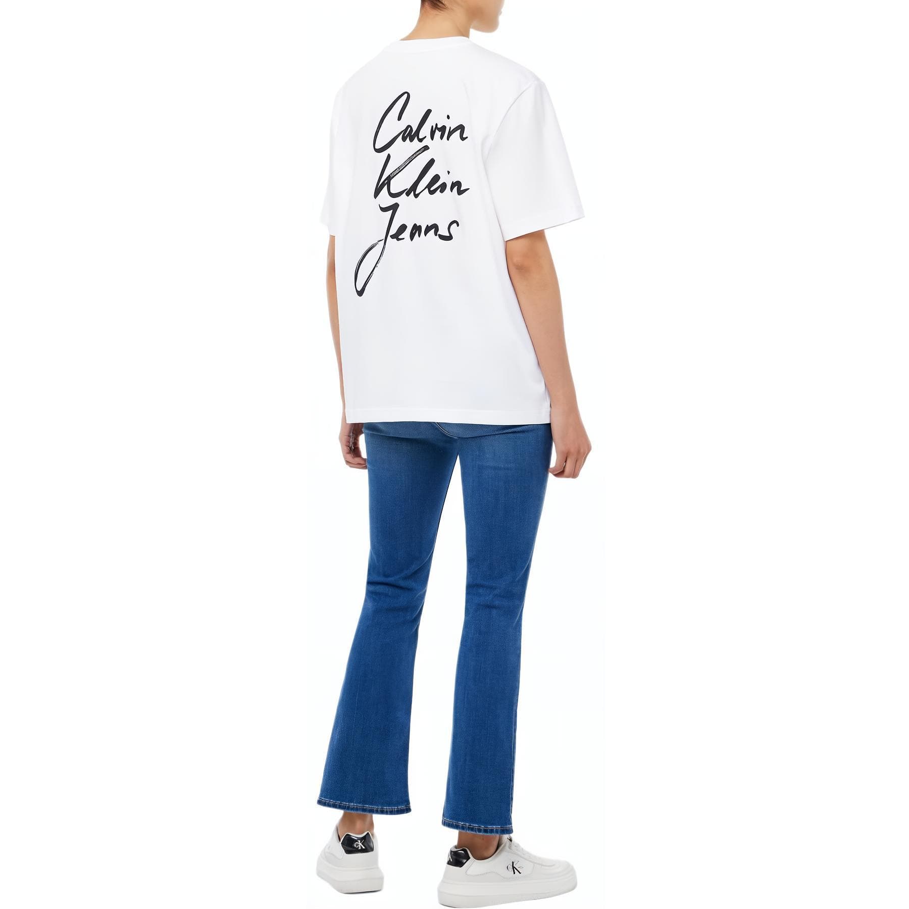 Футболка CALVIN KLEIN T-рубашка женская белая - изображение 5