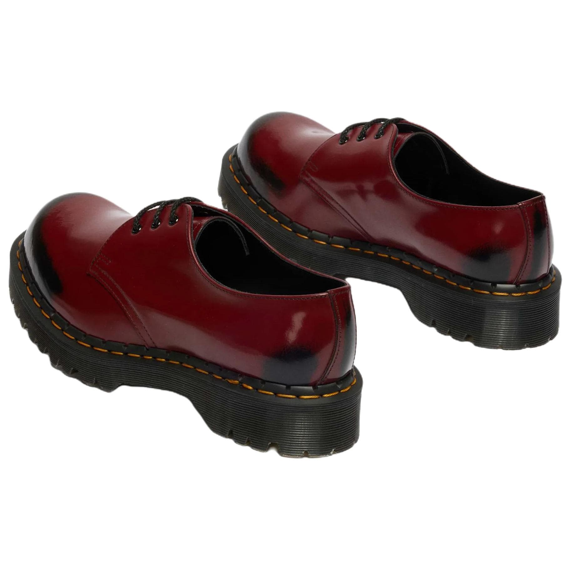 Dr.Martens 1461 Коровья кожа Повседневные кожаные туфли Унисекс Темно-красный - изображение 4