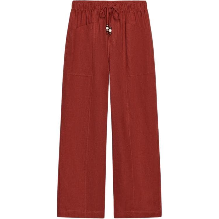 Штаны ZARA Red Women's Casual Pants ZARA Красные Женские Повседневные Брюки - изображение 1