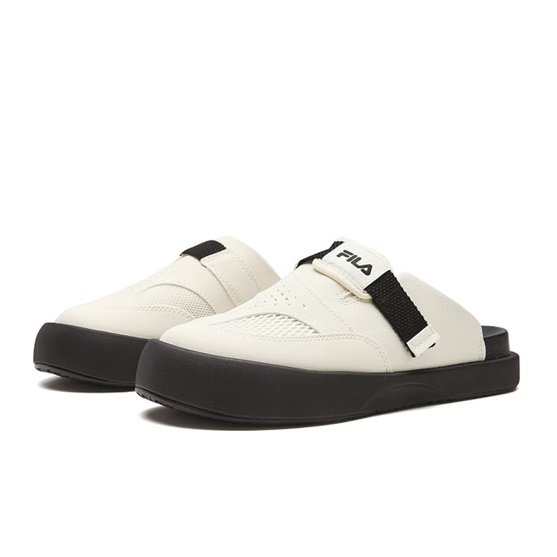 Сандалии fila SMILA Закрытые тапочки Женские Сладкий Кукурузный Желтый Черный - изображение 3