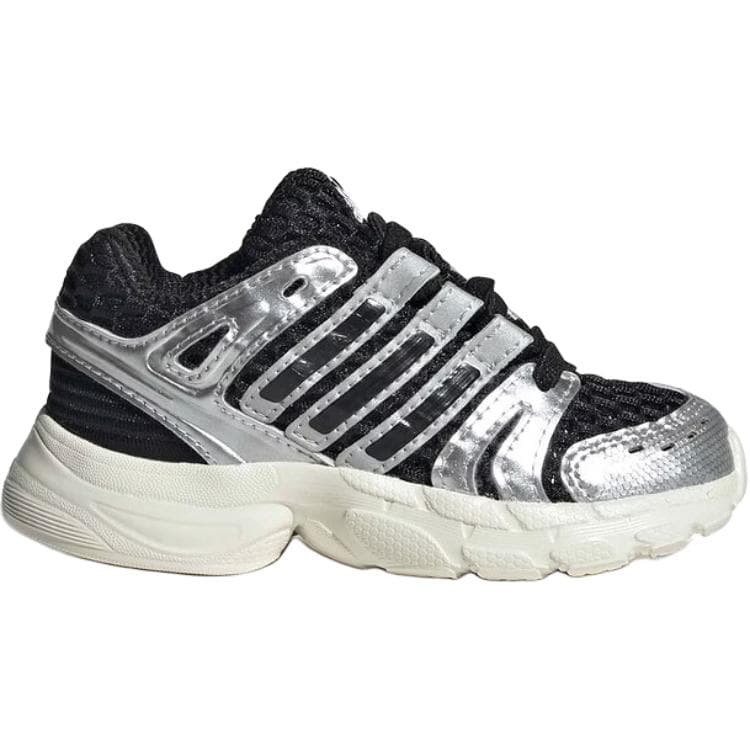 Кроссовки Adidas Adistar Control 5 Low Детская обувь черного и серебряного цвета для малышей и детей младшего возраста - изображение 2