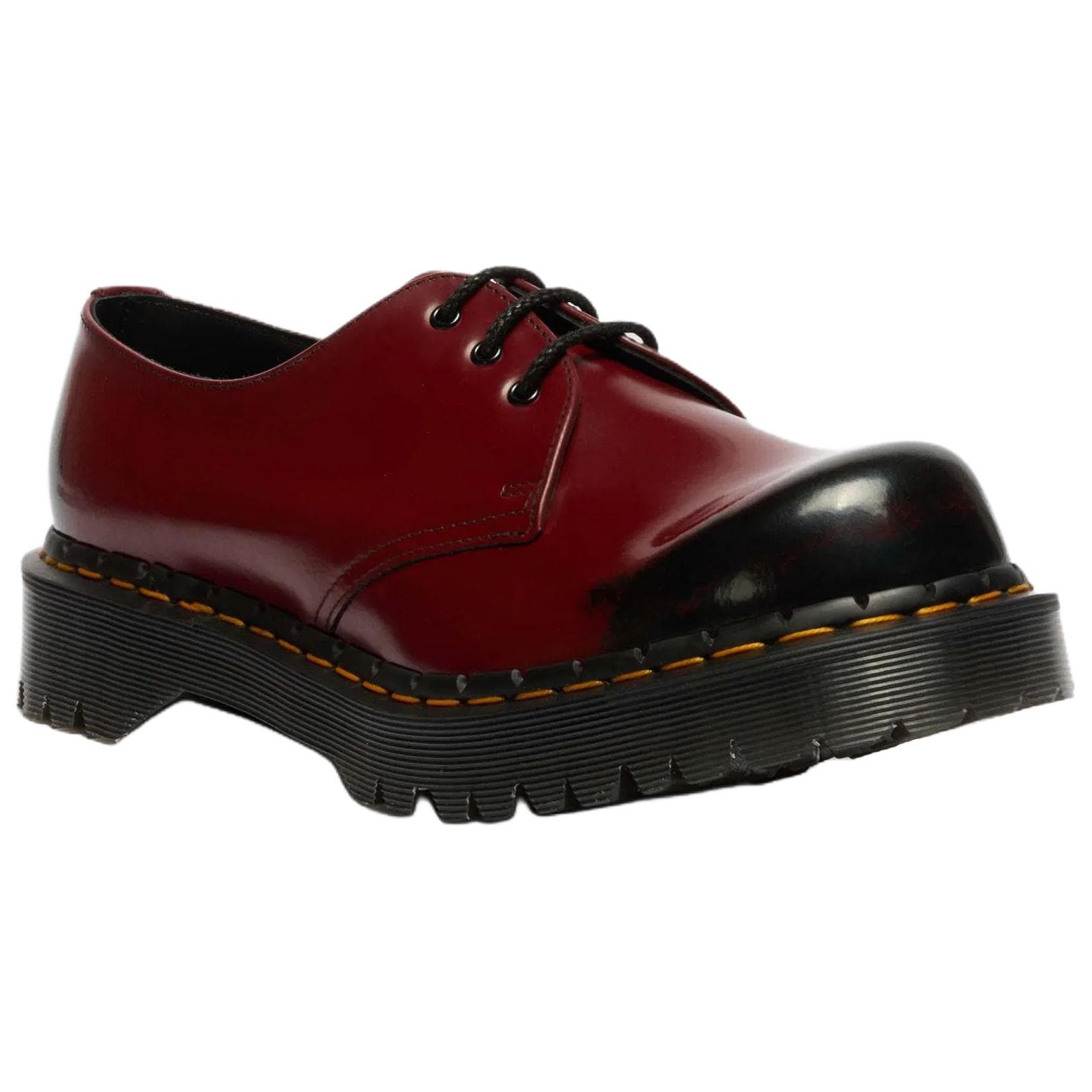 Dr.Martens 1461 Коровья кожа Повседневные кожаные туфли Унисекс Темно-красный - изображение 2