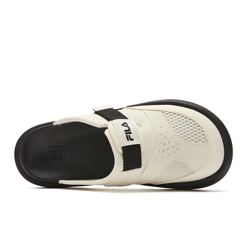 Сандалии fila SMILA Закрытые тапочки Женские Сладкий Кукурузный Желтый Черный - изображение 4