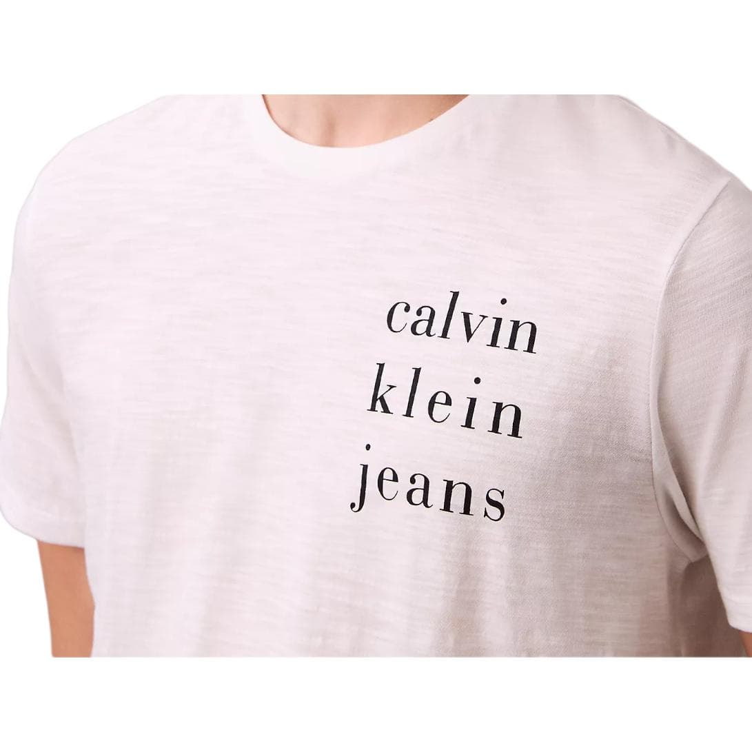 Футболка Calvin Klein T-рубашка мужская ярко-белая - изображение 3