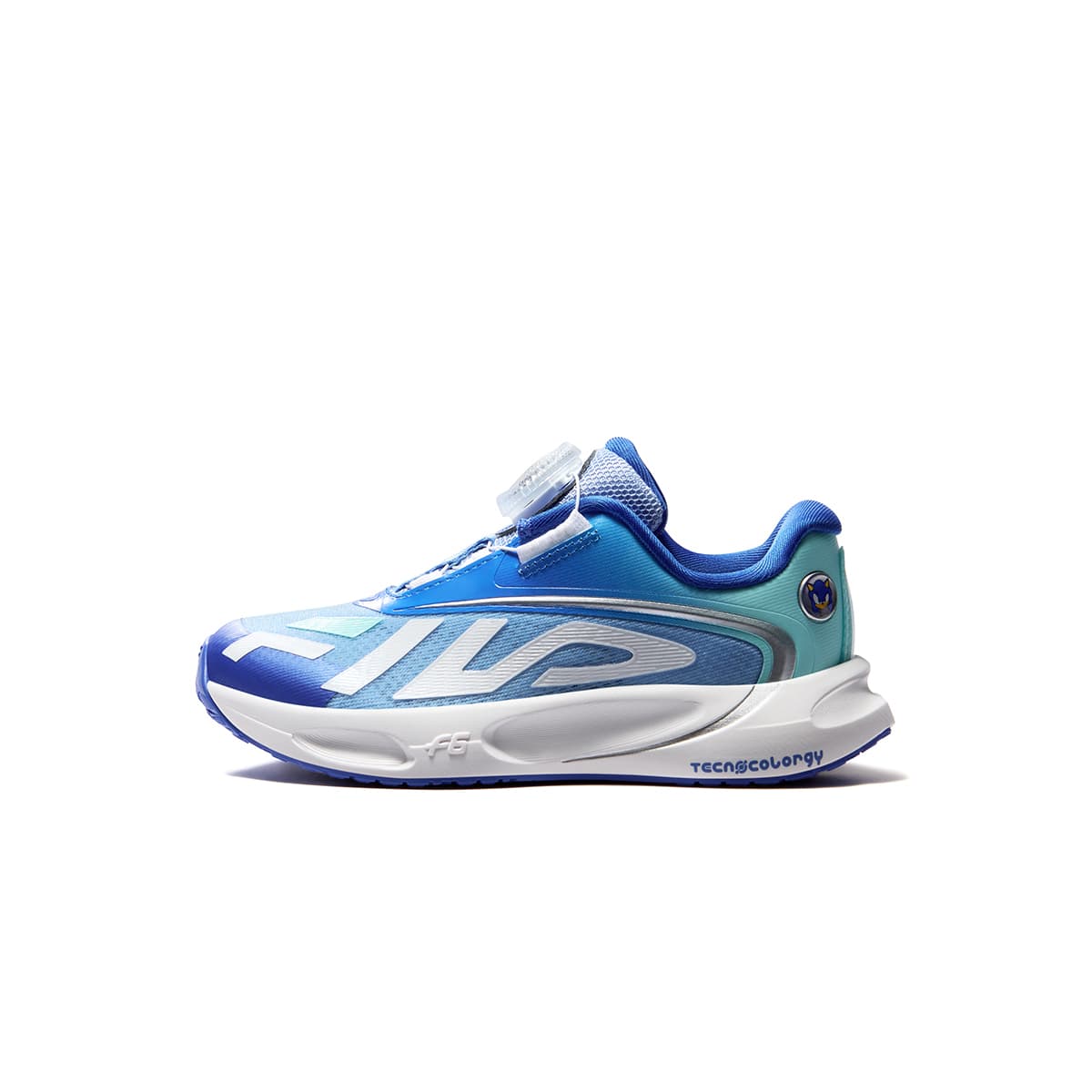 Кроссовки FILA KIDS X SONIC Амортизация Дышащие Беговые Кроссовки Frozen Fjord Синий Светло-Зеленый Синий Детские - изображение 1