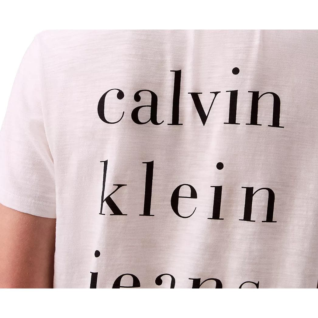 Футболка Calvin Klein T-рубашка мужская ярко-белая - изображение 4