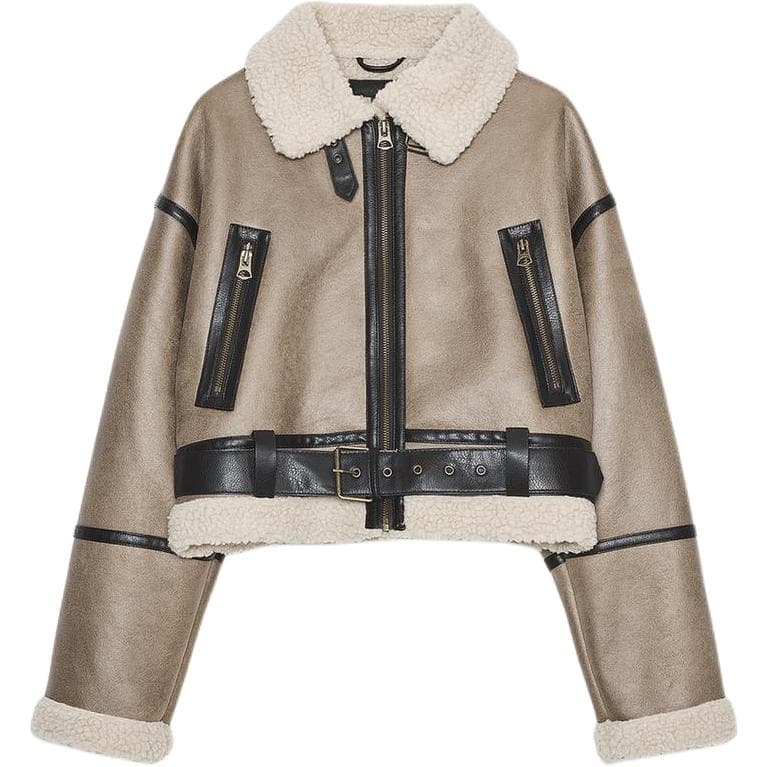Куртка ZARA Тауповый Женский Куртки - изображение 1