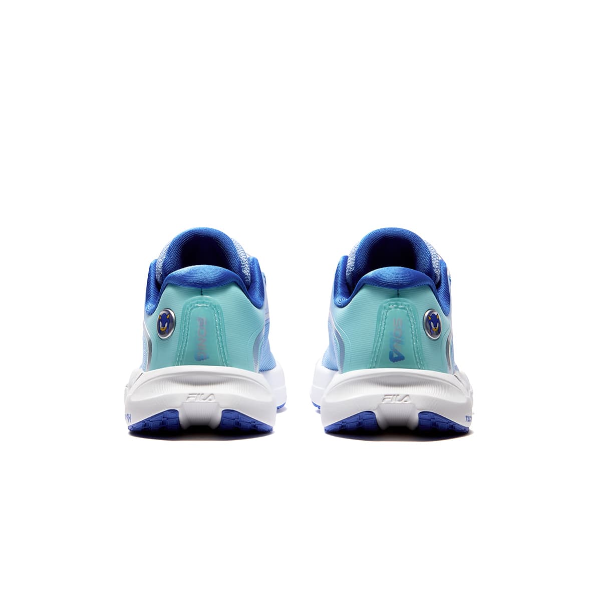 Кроссовки FILA KIDS X SONIC Амортизация Дышащие Беговые Кроссовки Frozen Fjord Синий Светло-Зеленый Синий Детские - изображение 4